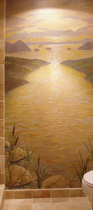 Bathroon Mural - San Francisco Bay Area Mural